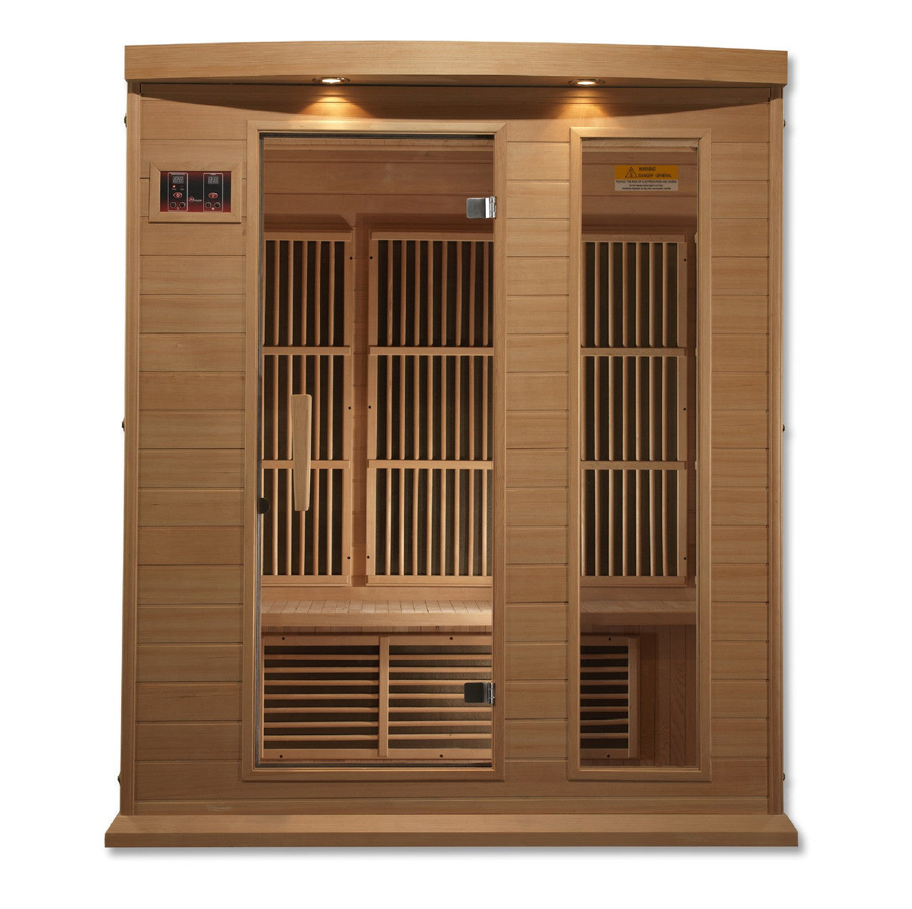Golden Designs Maxxus 3-Person Low EMF (Under 8MG) FAR Infrared Sauna (Canadian Hemlock)